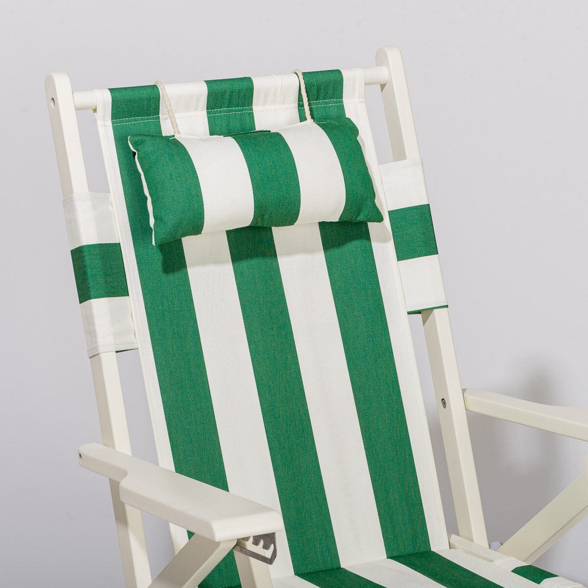 The Tommy Chair - Acacia White - Crew Canyon Green Stripe Tommy Chair Business & Pleasure Co.