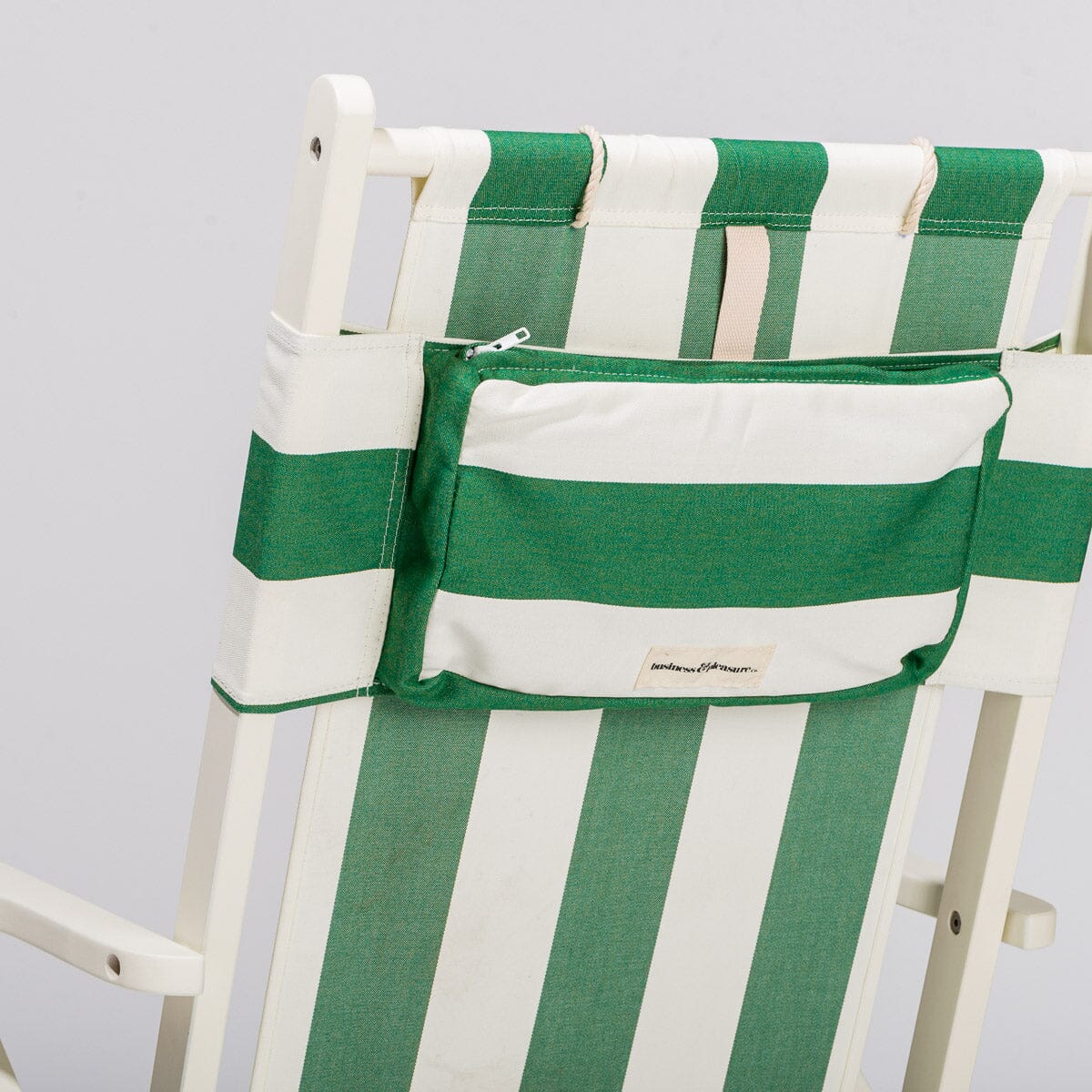 The Tommy Chair - Acacia White - Crew Canyon Green Stripe Tommy Chair Business & Pleasure Co.
