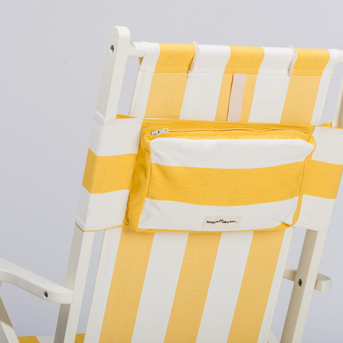 The Tommy Chair - Acacia White - Crew Mimosa Yellow Stripe Tommy Chair Business & Pleasure Co.