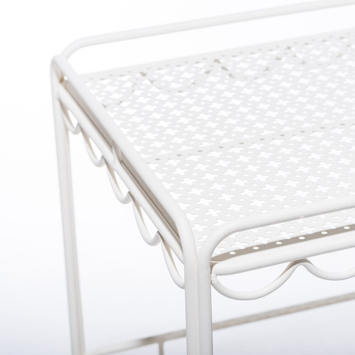 The Al Fresco Bar Cart - Antique White Al Fresco Bar Cart Business & Pleasure Co
