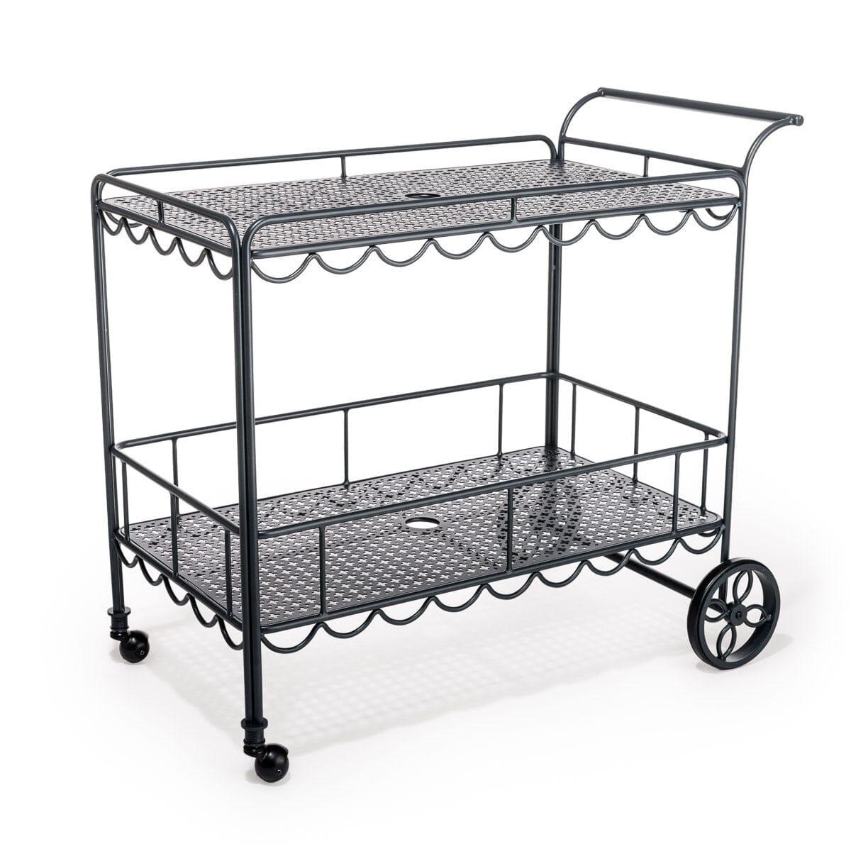 The Al Fresco Bar Cart - Vintage Black Al Fresco Bar Cart Business & Pleasure Co