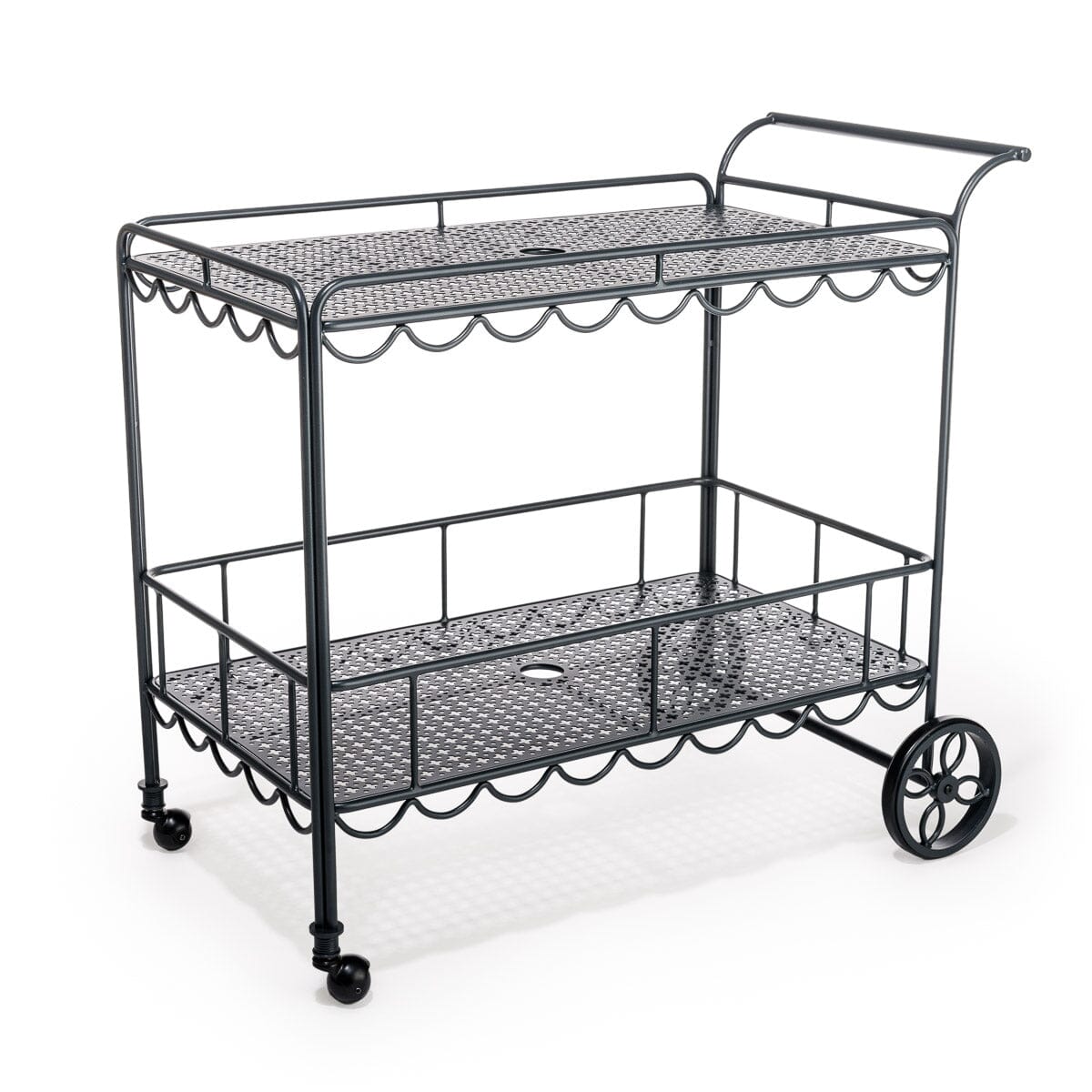 The Al Fresco Bar Cart - Vintage Black Al Fresco Bar Cart Business & Pleasure Co 