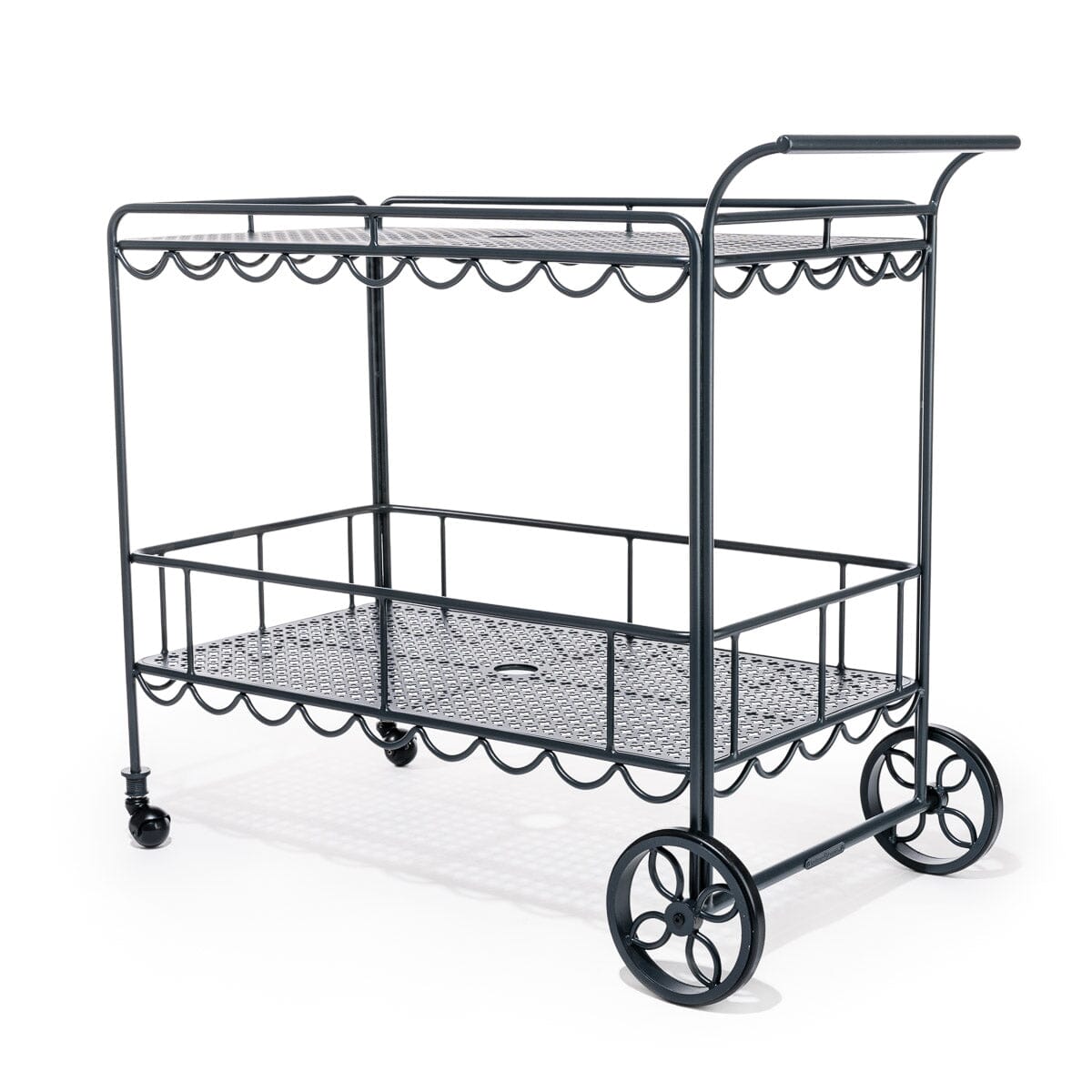 The Al Fresco Bar Cart - Vintage Black Al Fresco Bar Cart Business & Pleasure Co