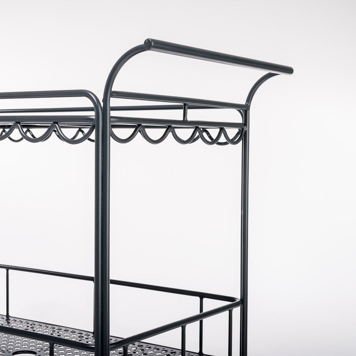 The Al Fresco Bar Cart - Vintage Black Al Fresco Bar Cart Business & Pleasure Co