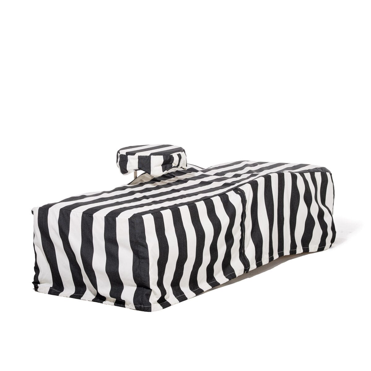 Product image of The Sun Lounger Cover - Crew Vintage Black Stripe Al Fresco Sun Lounger Covers Business & Pleasure Co.