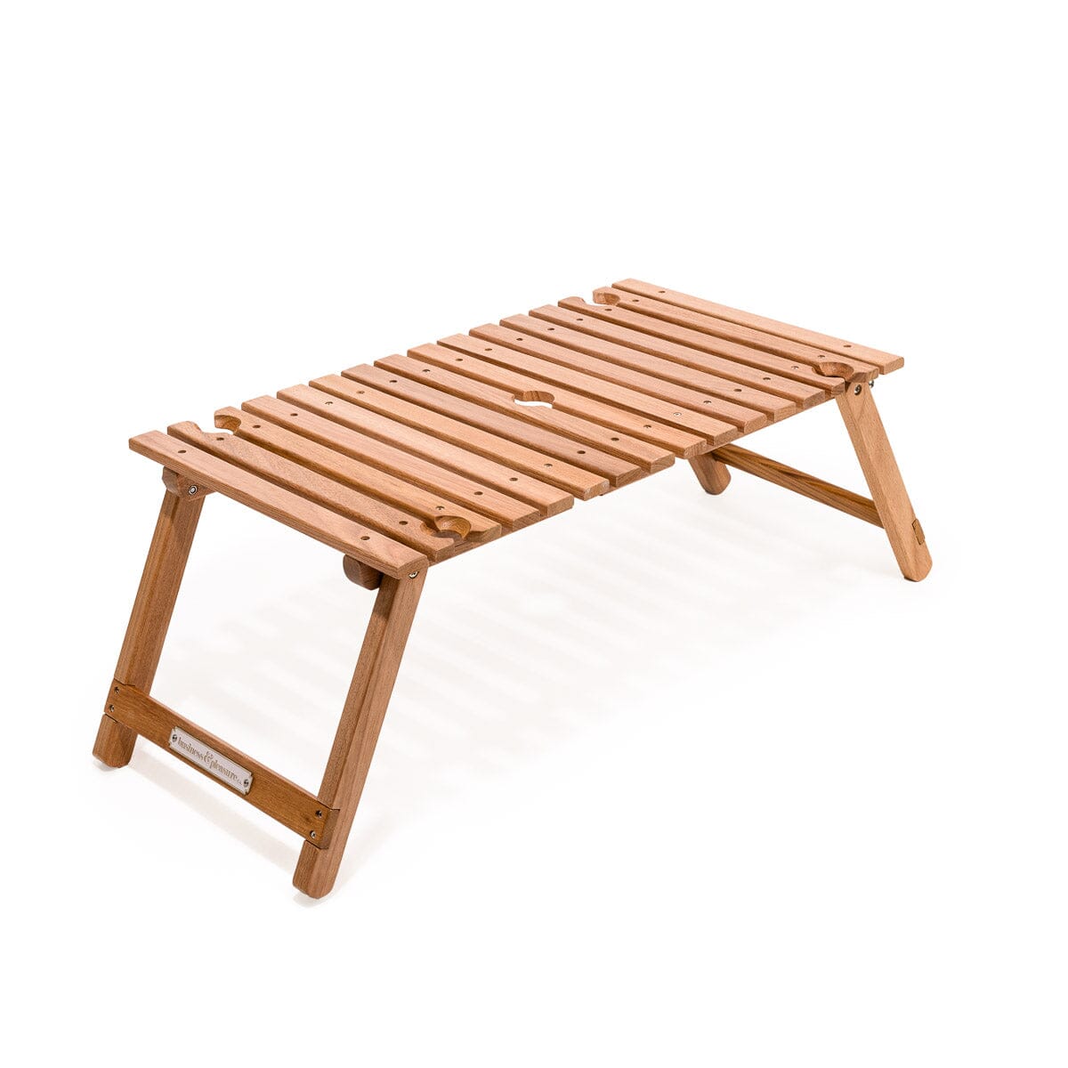 The Folding Picnic Table - Teak Folding Table Business & Pleasure Co.