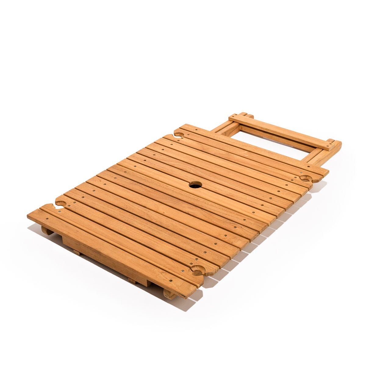 The Tall Folding Table - Teak Tall Folding Table Business & Pleasure Co.
