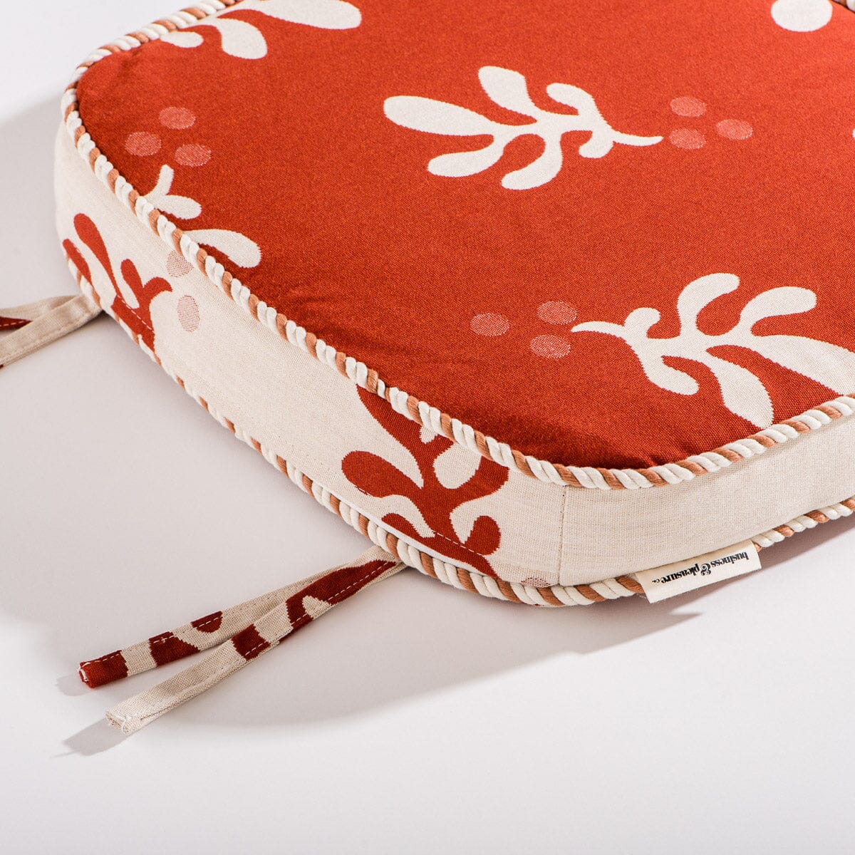 The Al Fresco Dining Chair Cushion - Benoît Le Sirenuse Jacquard Al Fresco Chair Cushion Business & Pleasure Co.