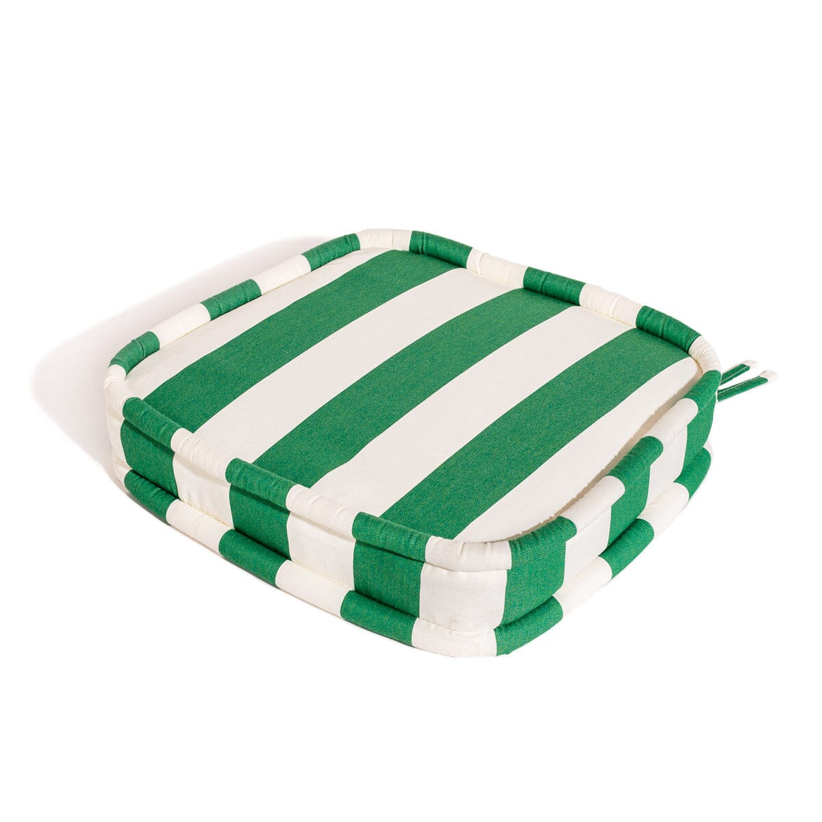 The Al Fresco Dining Chair Cushion - Crew Canyon Green Stripe Al Fresco Chair Cushion Business & Pleasure Co.