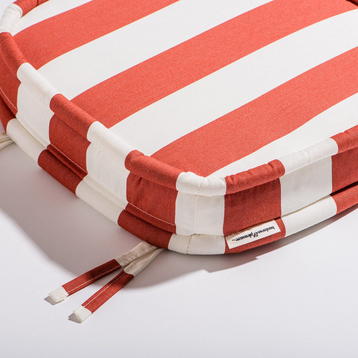 The Al Fresco Dining Chair Cushion - Crew Le Sirenuse Stripe Al Fresco Chair Cushion Business & Pleasure Co.