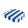 Swatch for The Al Fresco Dining Chair Cushion - Crew Mediterranean Blue Stripe