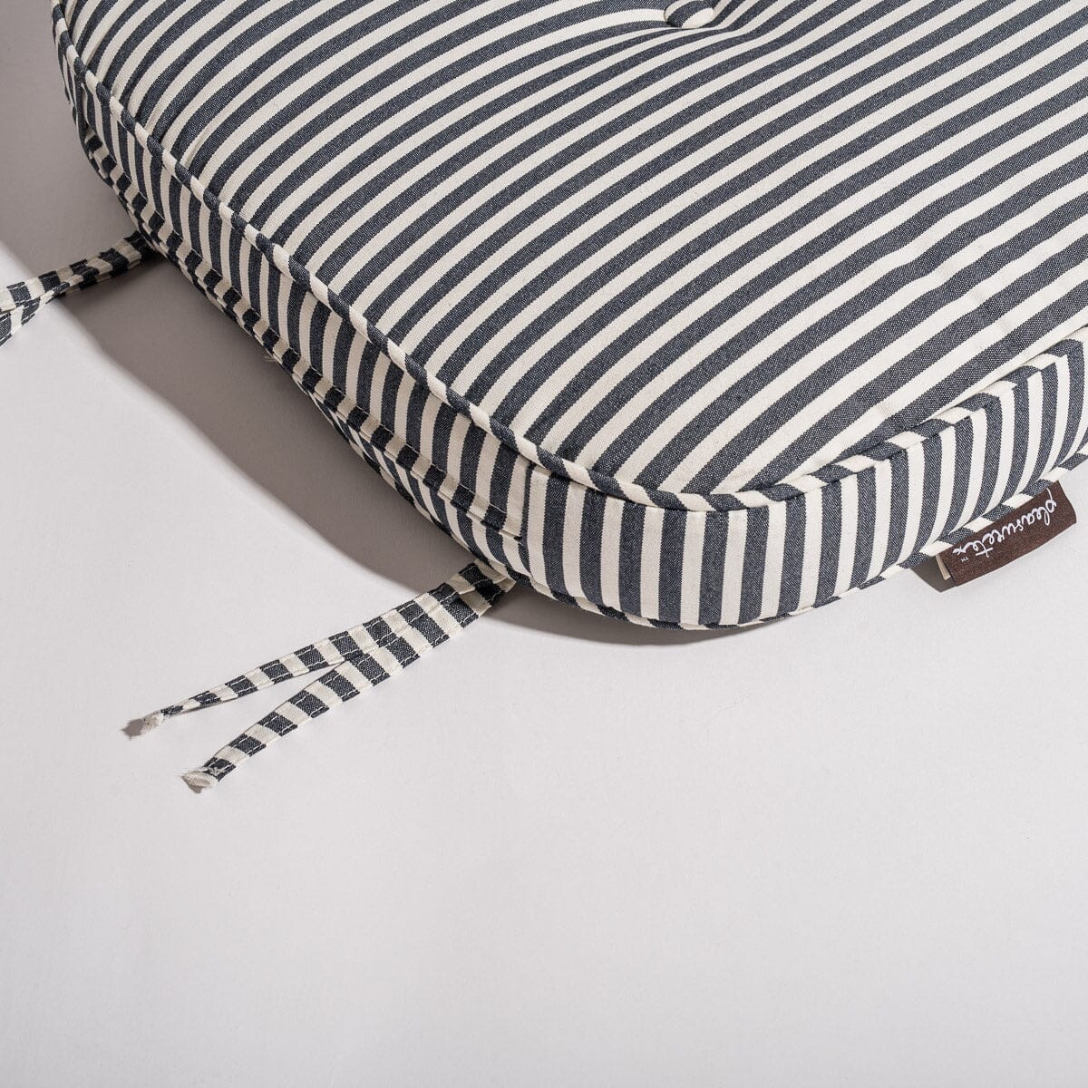 The Al Fresco Dining Chair in Lauren's Navy Stripe | Antique White Frame Al Fresco Bundle Business & Pleasure Co.