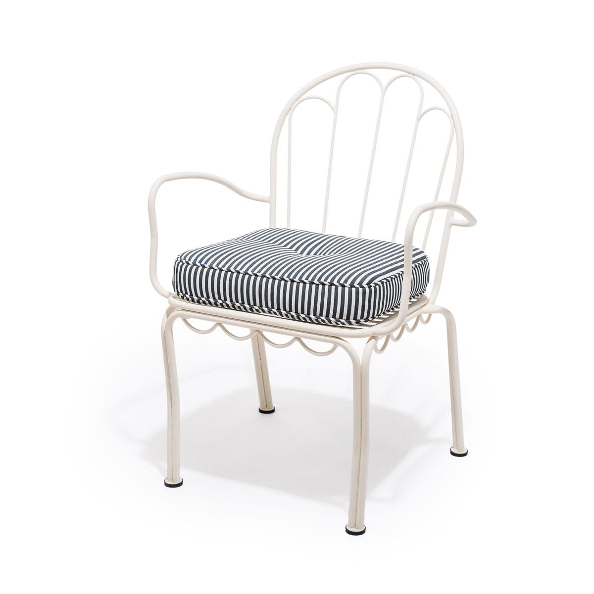 The Al Fresco Chair Cushion - Lauren's Navy Stripe Al Fresco Chair Cushion Business & Pleasure Co 