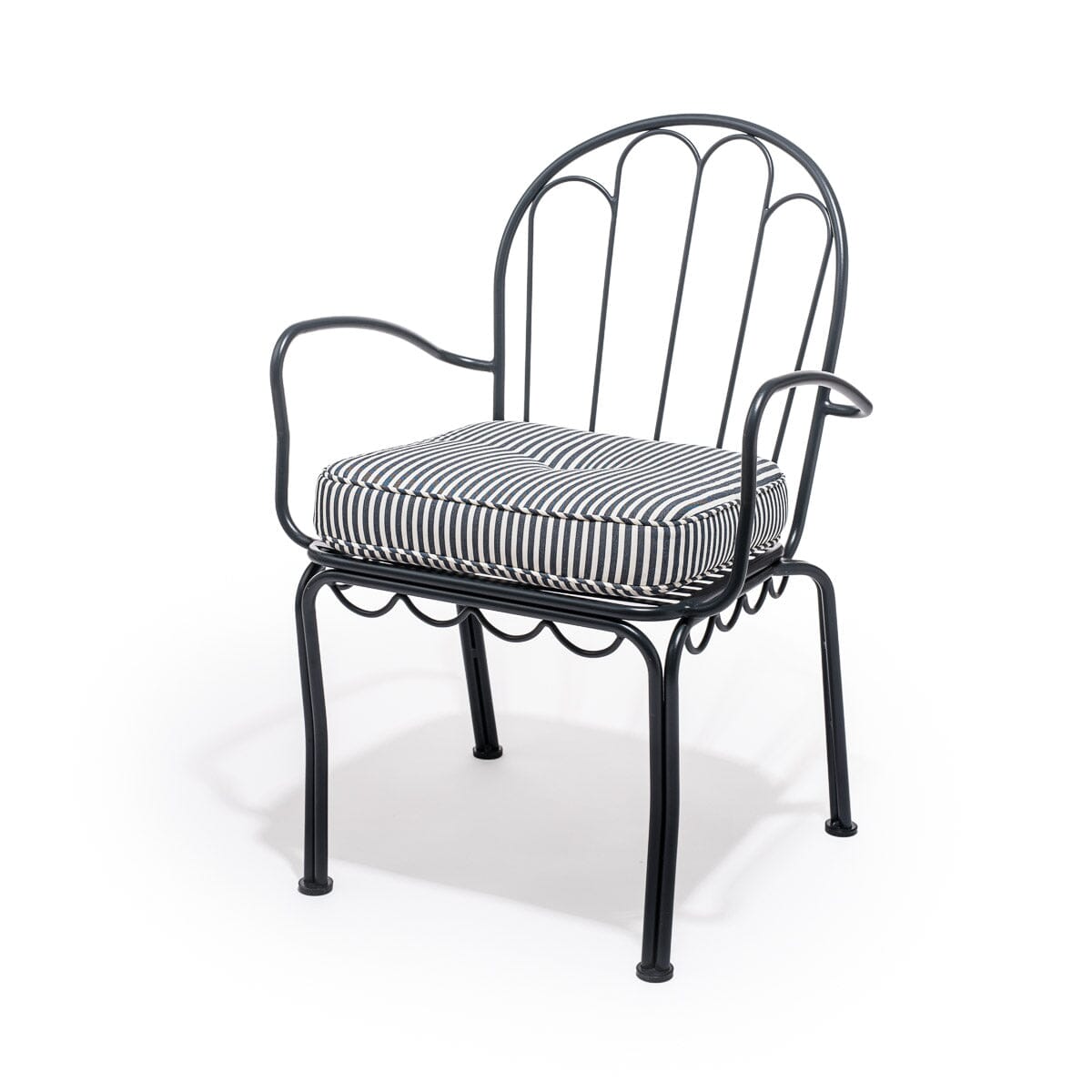 The Al Fresco Chair Cushion - Lauren's Navy Stripe Al Fresco Chair Cushion Business & Pleasure Co 