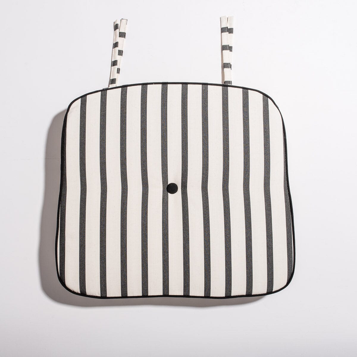 The Al Fresco Chair Cushion - Monaco Black Stripe Al Fresco Chair Cushion Business & Pleasure Co 