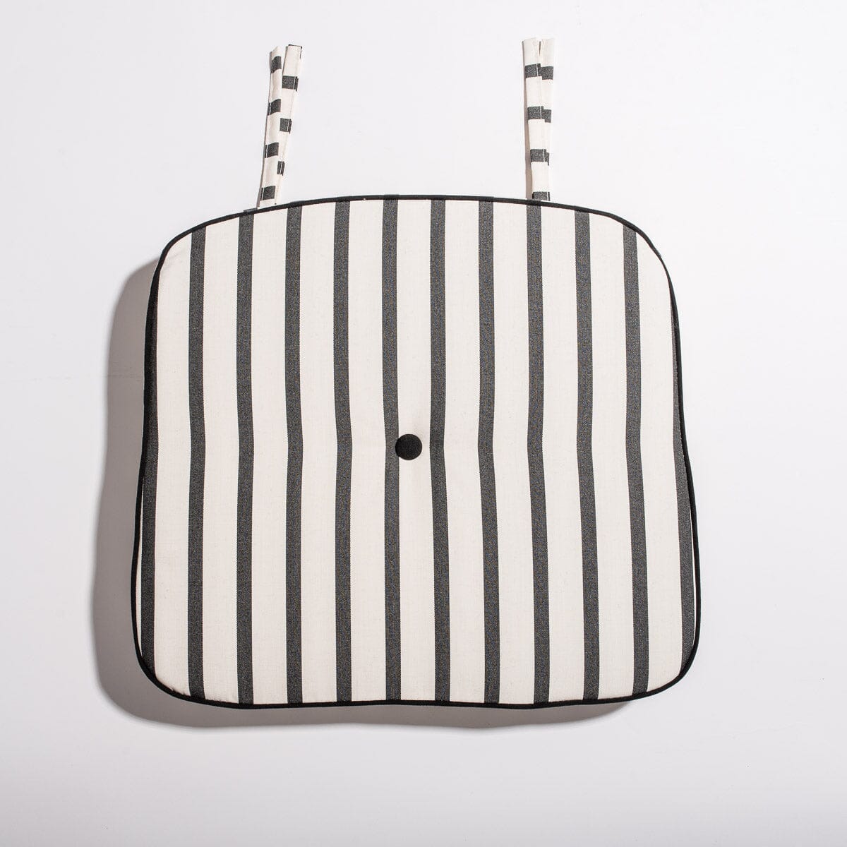 The Al Fresco Chair Cushion - Monaco Black Stripe Al Fresco Chair Cushion Business & Pleasure Co