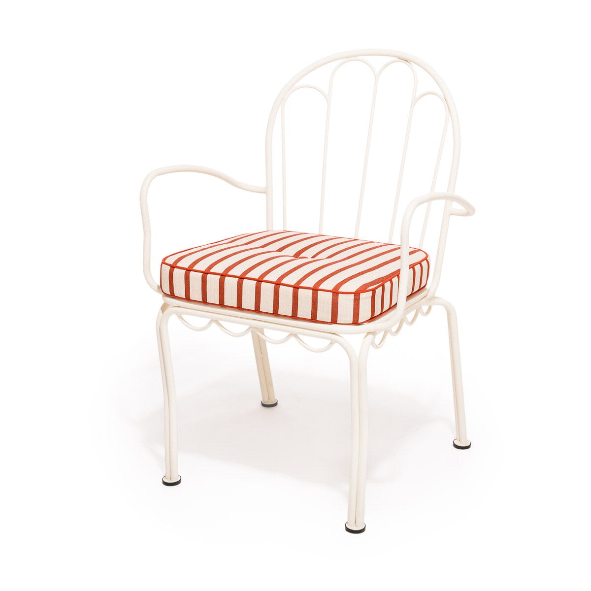 The Al Fresco Dining Chair Cushion - Monaco Le Sirenuse Stripe Al Fresco Chair Cushion Business & Pleasure Co.