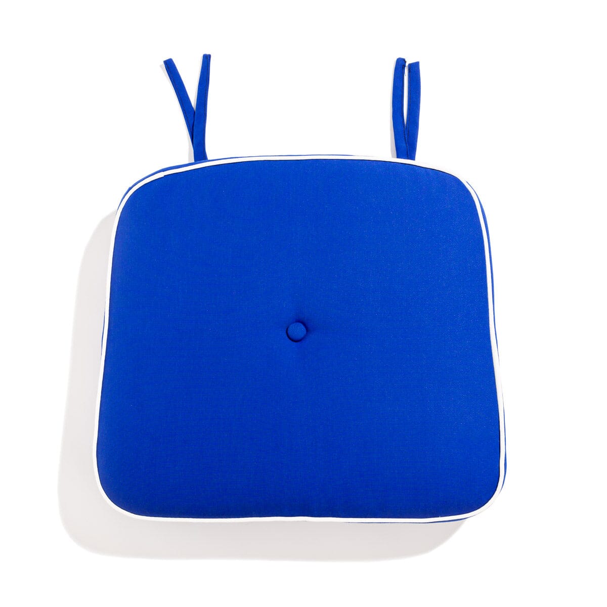 The Al Fresco Dining Chair Cushion - Rivie Mediterranean Blue Al Fresco Chair Cushion Business & Pleasure Co.