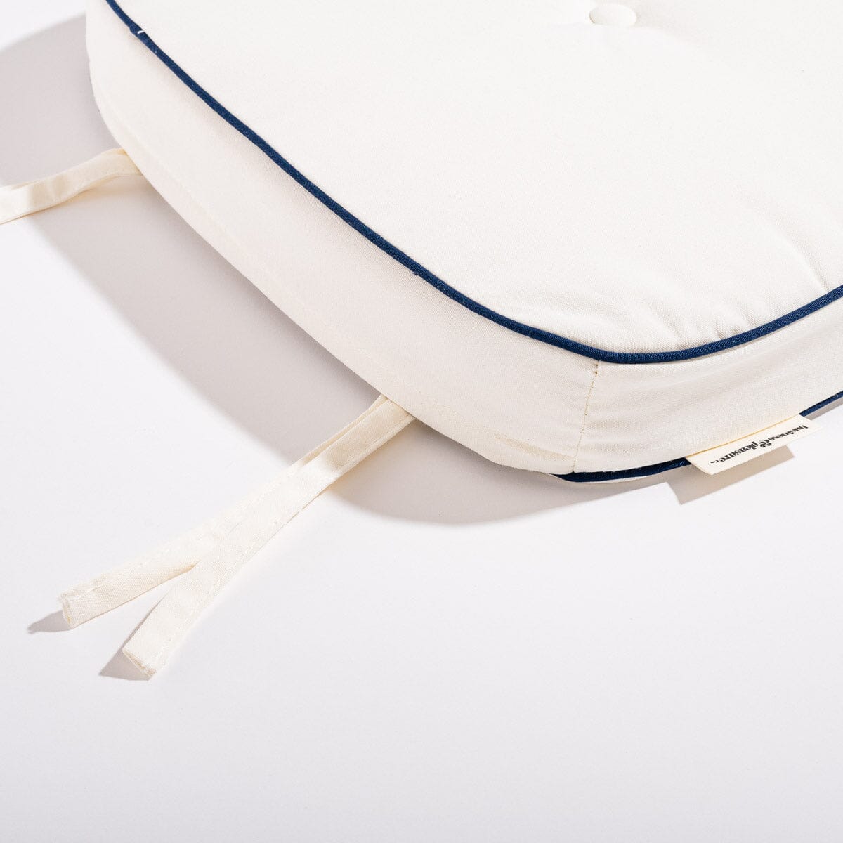 The Al Fresco Chair Cushion - Rivie White Al Fresco Chair Cushion Business & Pleasure Co