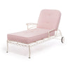 Swatch for The Al Fresco Sun Lounger Cushion - Lauren's Pink Stripe