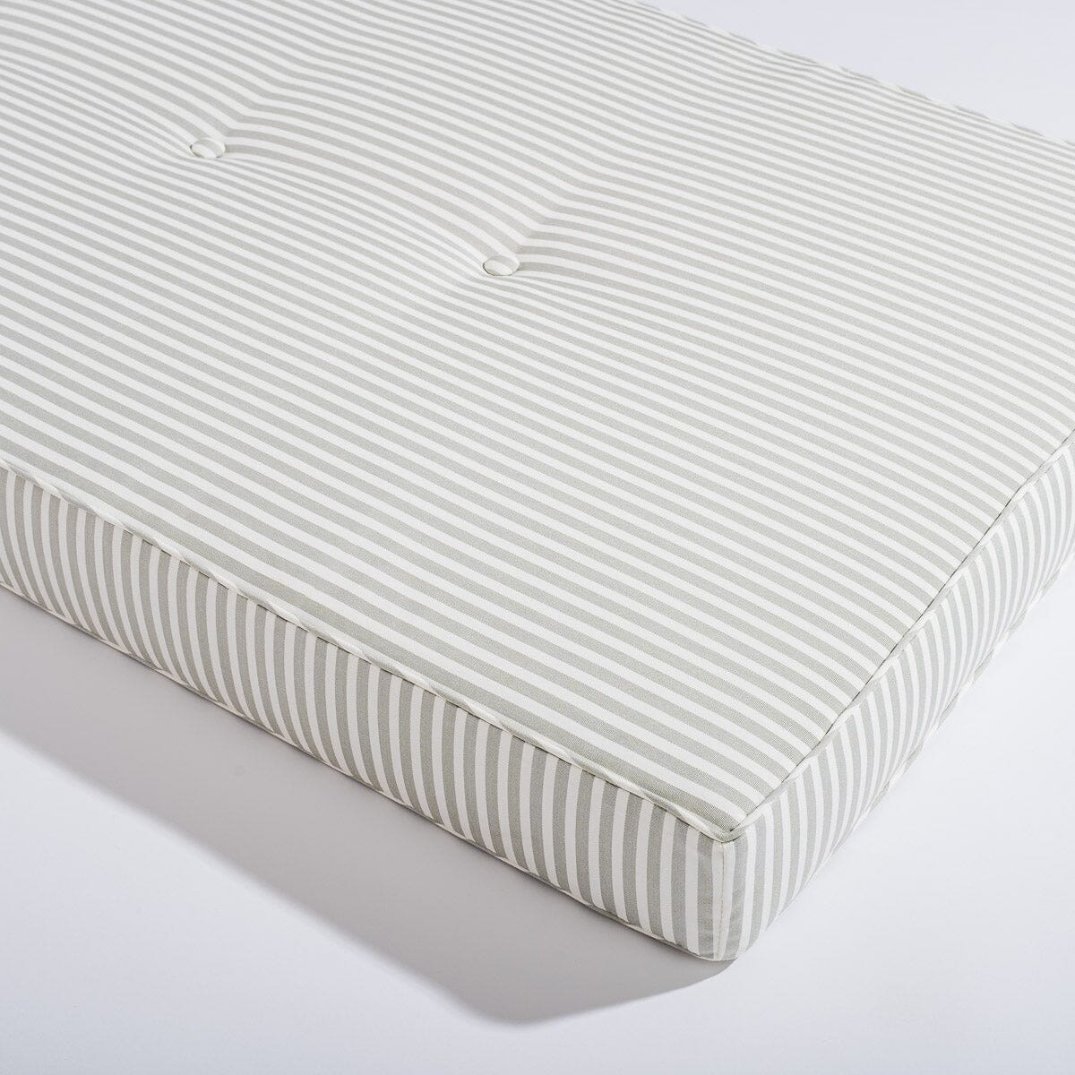 The Al Fresco Sun Lounger Cushion - Lauren's Sage Stripe Al Fresco Sun Lounger Cushions Business & Pleasure Co