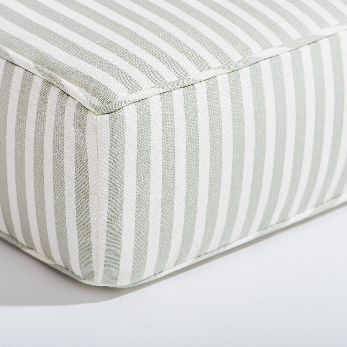 The Al Fresco Sun Lounger Cushion - Lauren's Sage Stripe Al Fresco Sun Lounger Cushions Business & Pleasure Co
