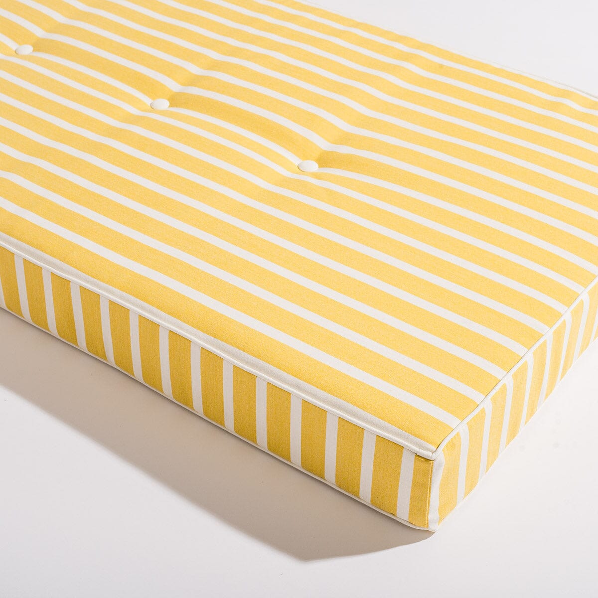 The Al Fresco Sun Lounger Cushion - Monaco Mimosa Stripe Al Fresco Sun Lounger Cushions Business & Pleasure Co
