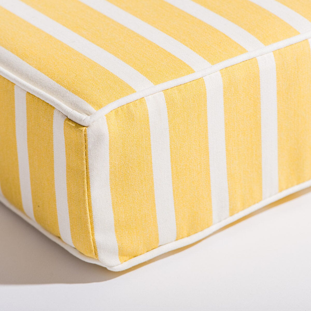 The Al Fresco Sun Lounger Cushion - Monaco Mimosa Stripe Al Fresco Sun Lounger Cushions Business & Pleasure Co