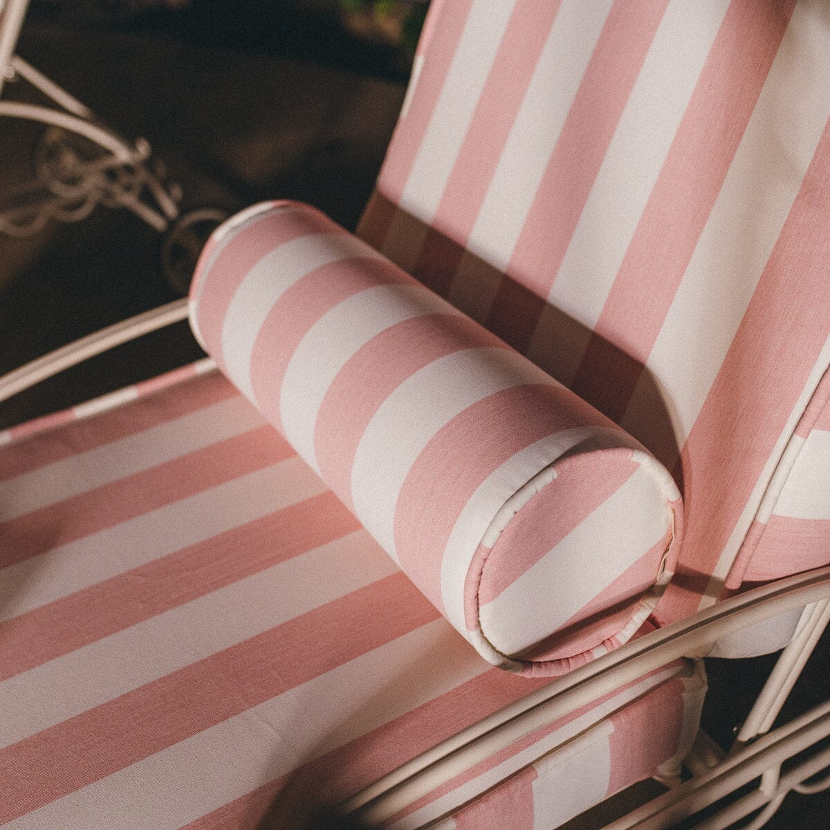 The Bolster Pillow - Crew Pink Stripe Bolster Pillow Business & Pleasure Co.