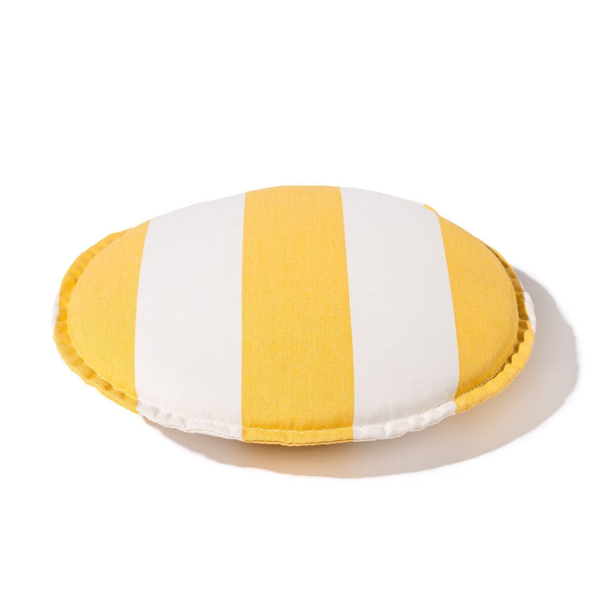 The Daisy Stool Cushion - Crew Mimosa Yellow Stripe Daisy Stool Cushion Business & Pleasure Co.