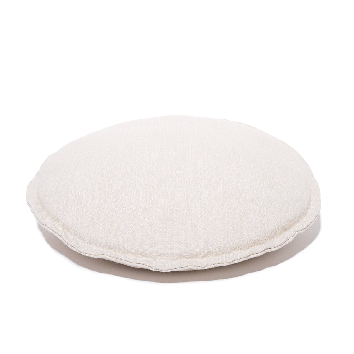 Product image of Round Daisy white cushion on a white background