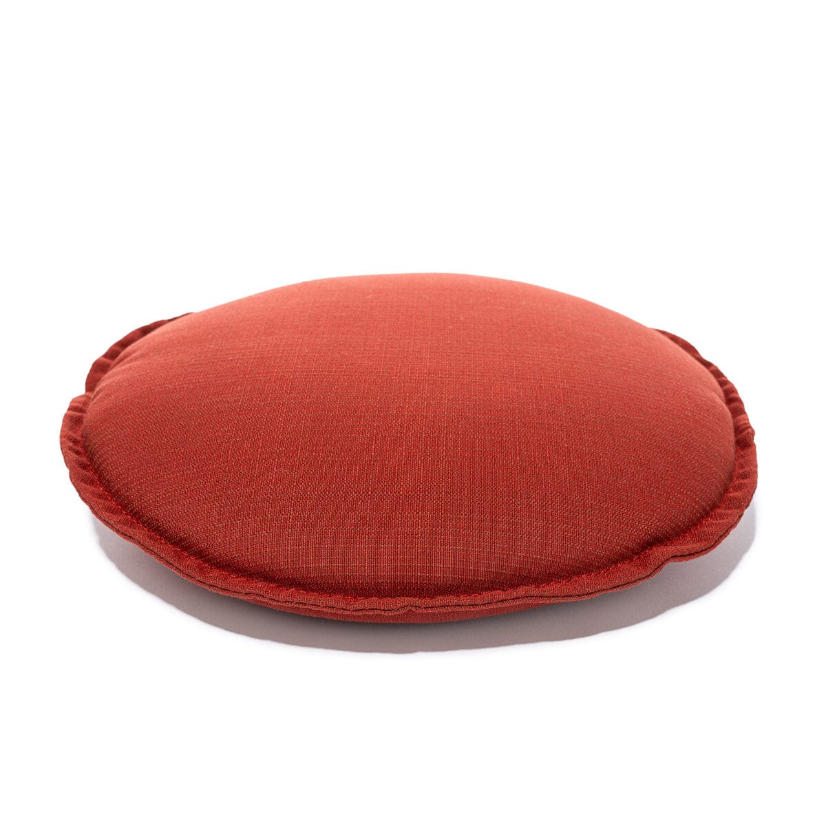 Red cushion on a white background