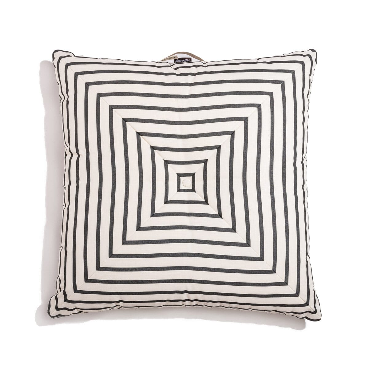The Floor Pillow - Monaco Black Stripe Floor Pillow Business & Pleasure Co