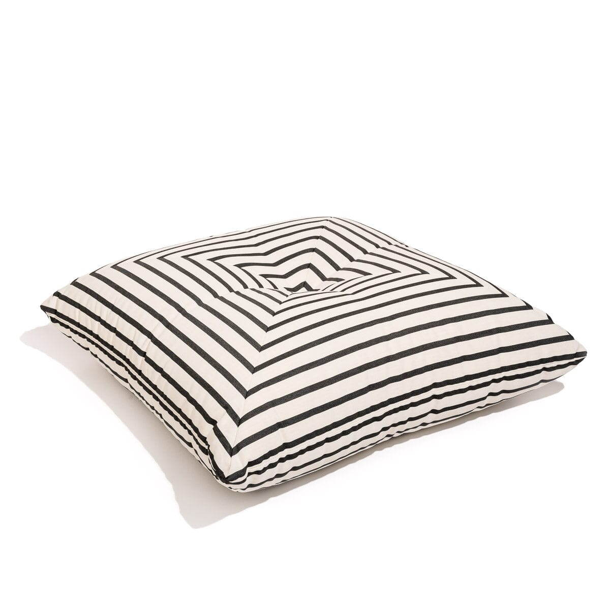 The Floor Pillow - Monaco Black Stripe Floor Pillow Business & Pleasure Co