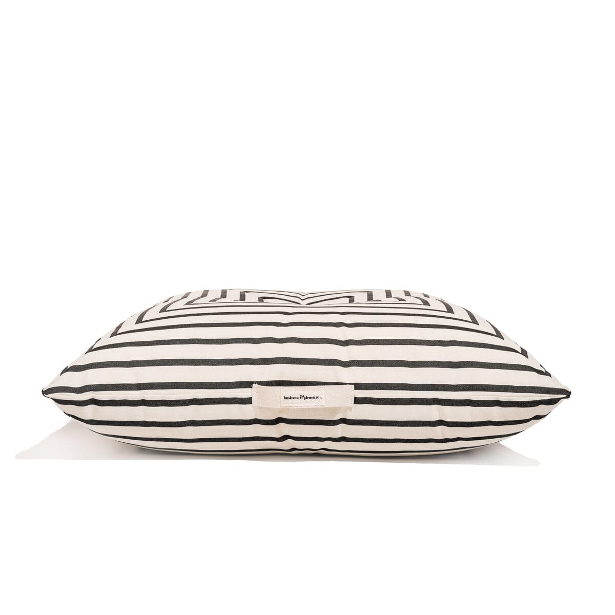 The Floor Pillow - Monaco Black Stripe Floor Pillow Business & Pleasure Co