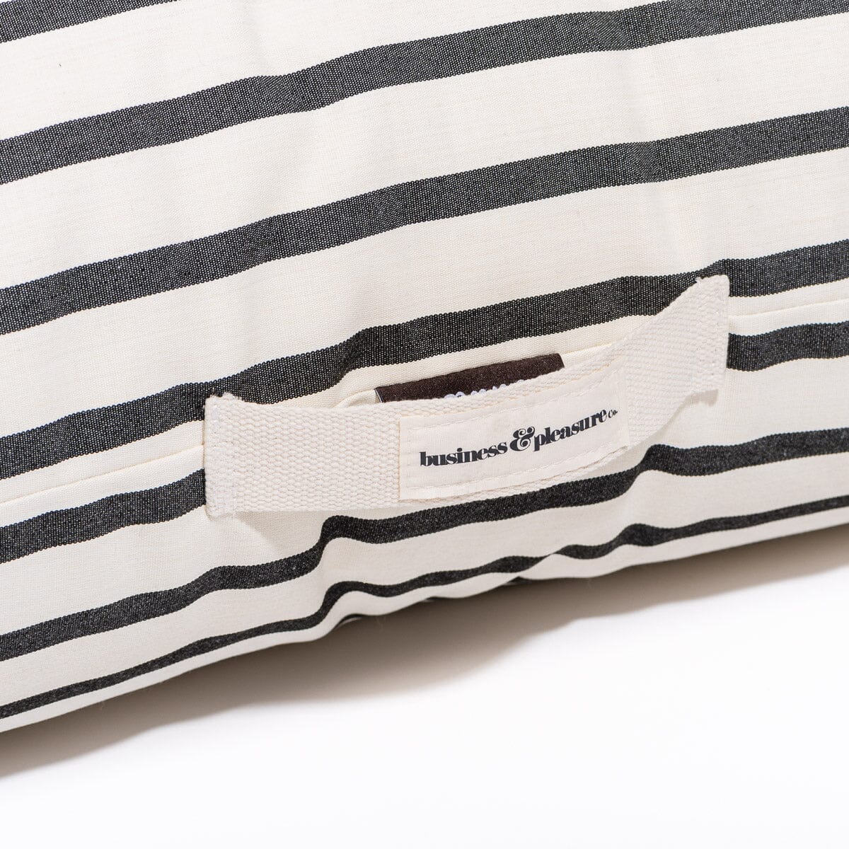 The Floor Pillow - Monaco Black Stripe Floor Pillow Business & Pleasure Co