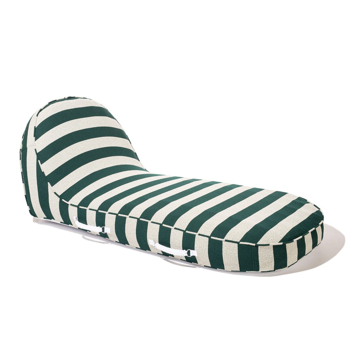 The Pool Lounger - Terry Green Stripe Pool Lounger Business & Pleasure Co.