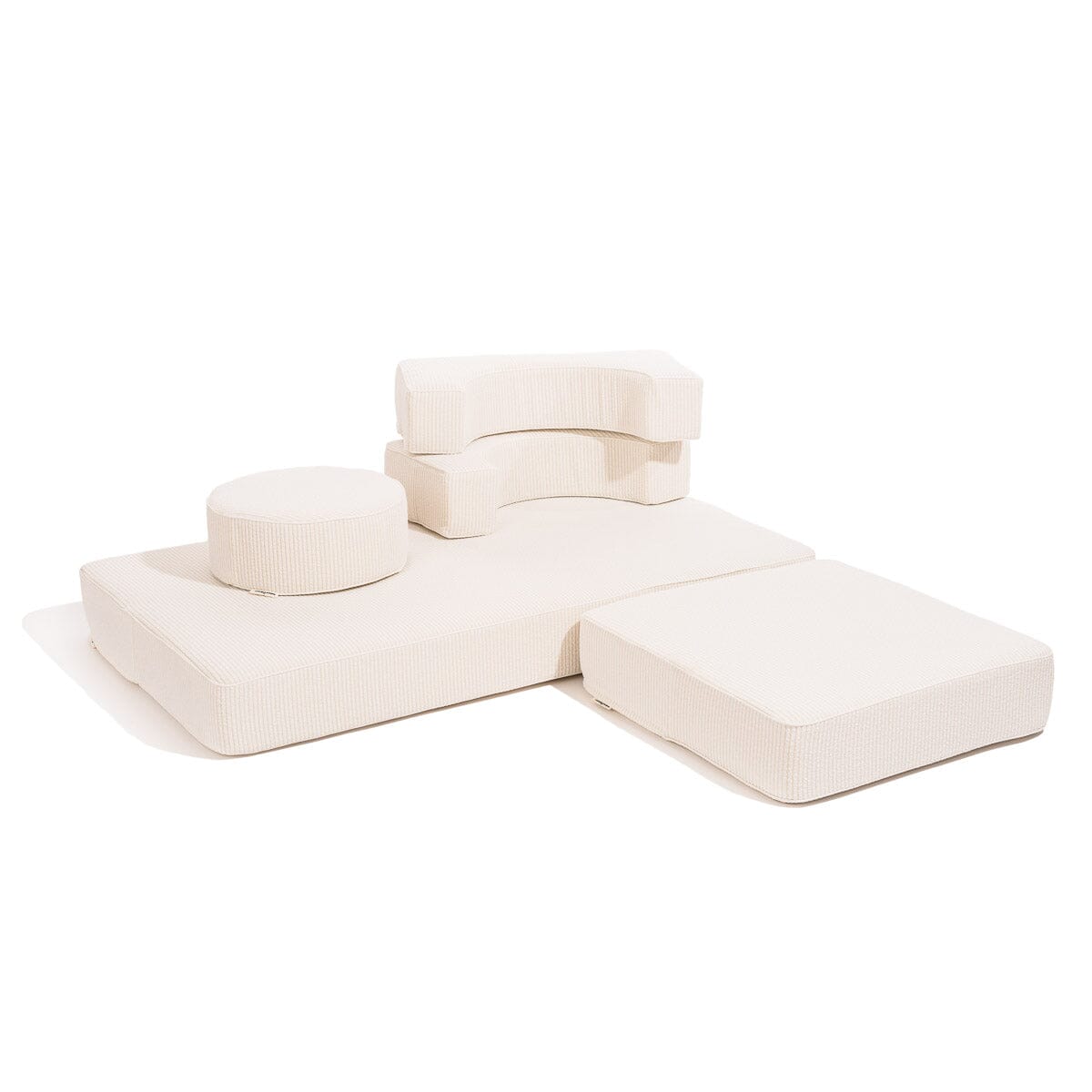 The Modular Pillow Stack - Corduroy Antique White Modular Pillow Stack Business & Pleasure Co