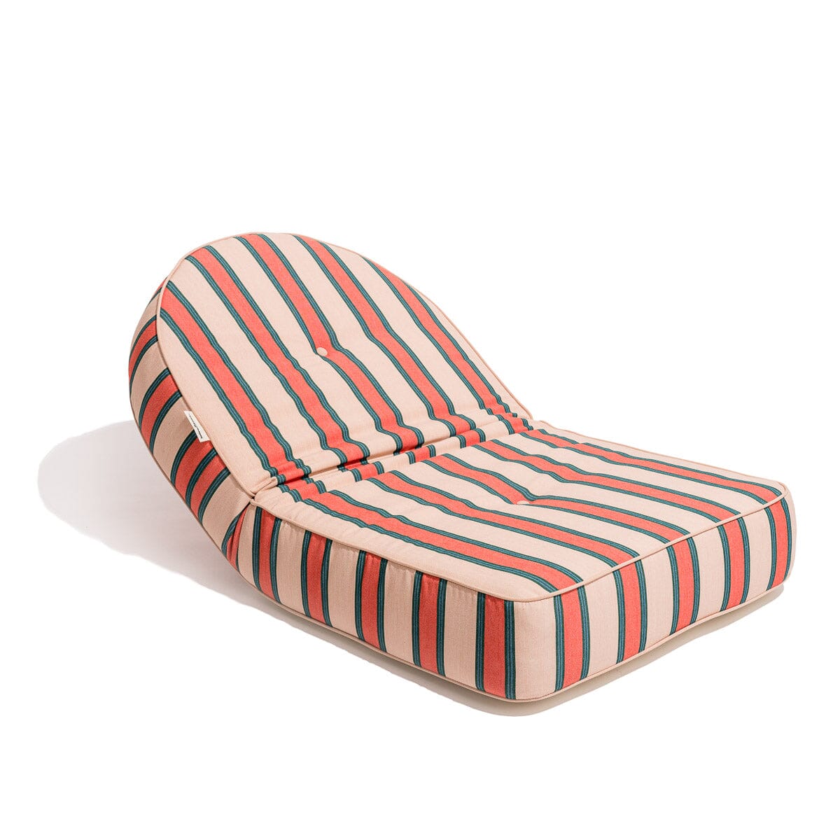 The Reclining Pillow Lounger - Bistro Dusty Pink Stripe Reclining Lounger Business & Pleasure Co