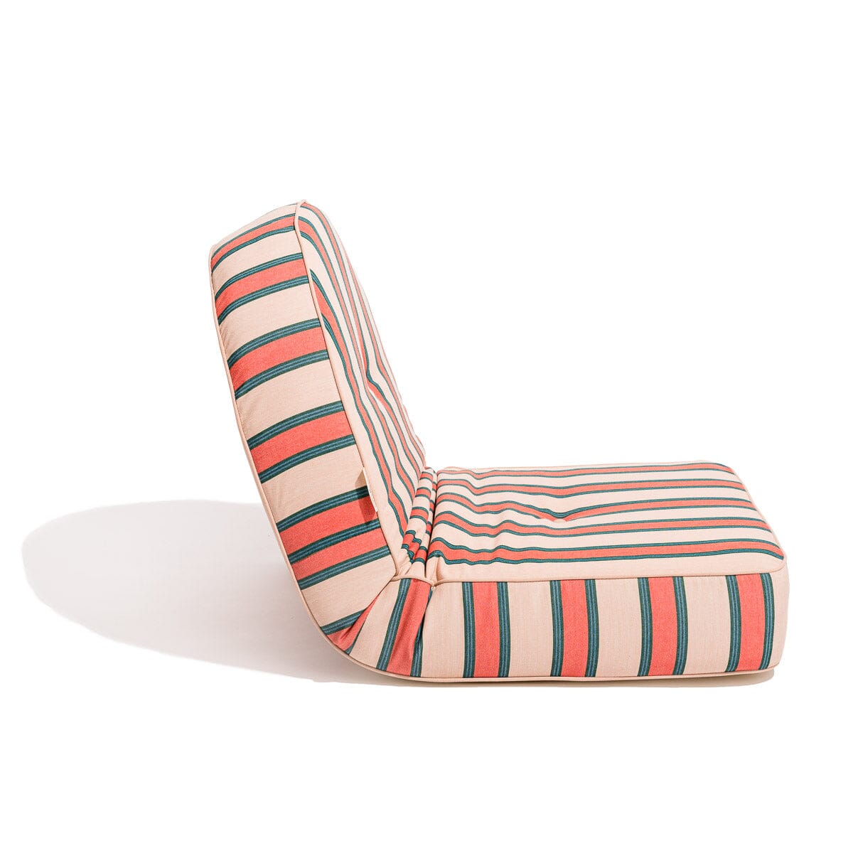 The Reclining Pillow Lounger - Bistro Dusty Pink Stripe Reclining Lounger Business & Pleasure Co