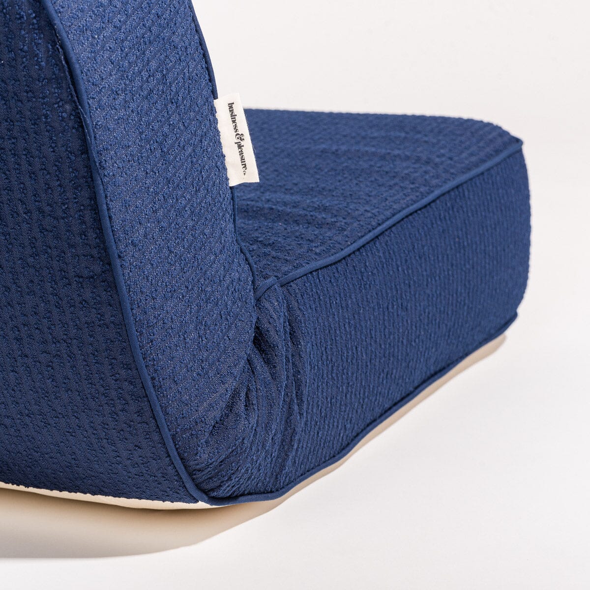 The Reclining Pillow Lounger - Corduroy Navy Reclining Lounger Business & Pleasure Co