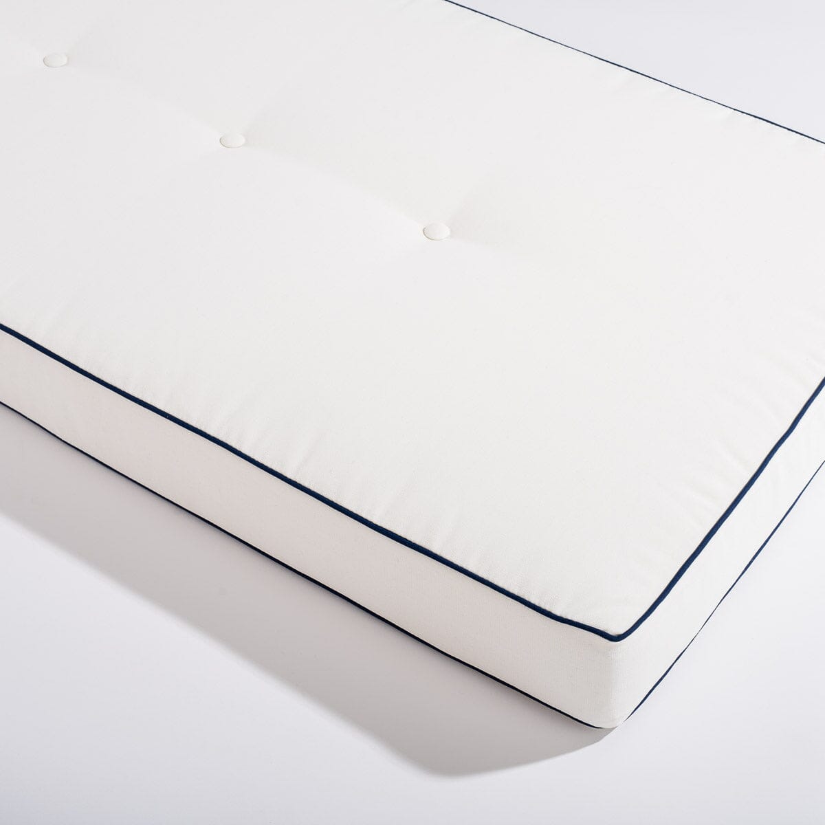 The Al Fresco Sun Lounger Cushion - Rivie White Al Fresco Sun Lounger Cushions Business & Pleasure Co