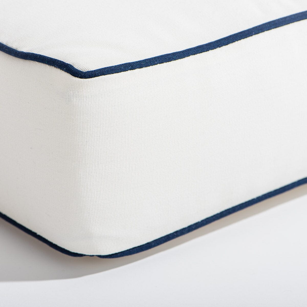 The Al Fresco Sun Lounger Cushion - Rivie White Al Fresco Sun Lounger Cushions Business & Pleasure Co