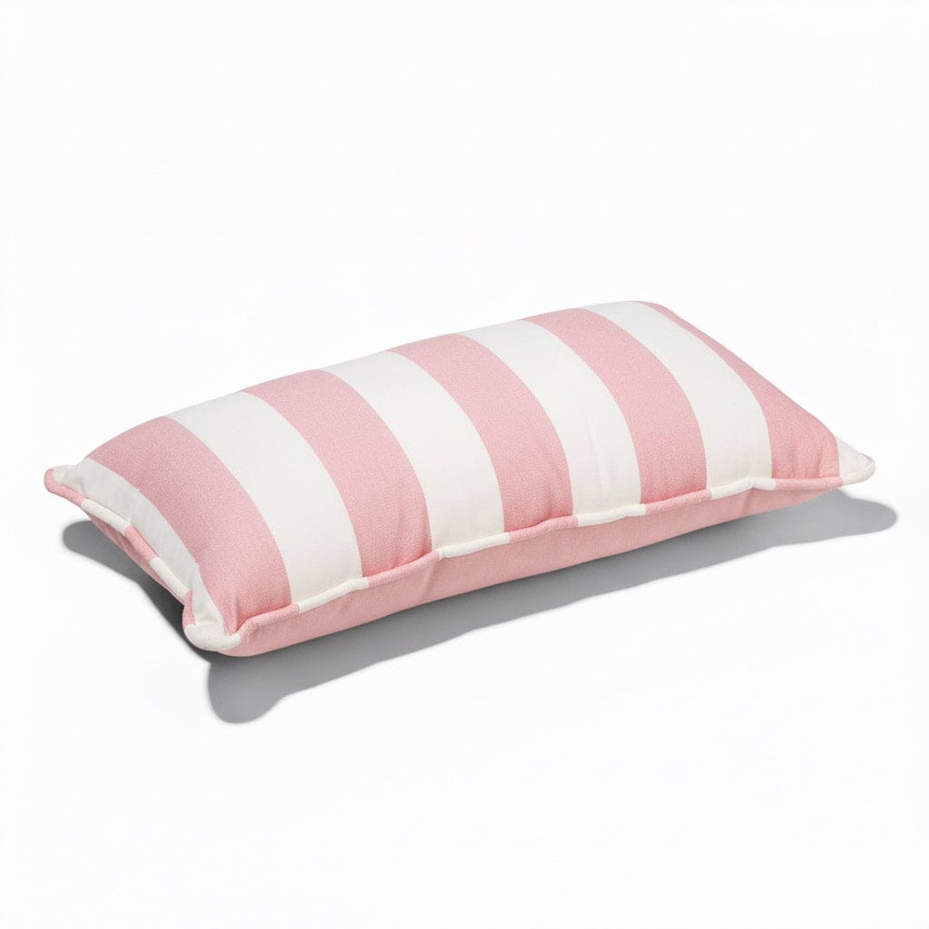 Product image of The Rectangle Throw Pillow Small Square Throw Business & Pleasure Co. Crew Pink Stripe