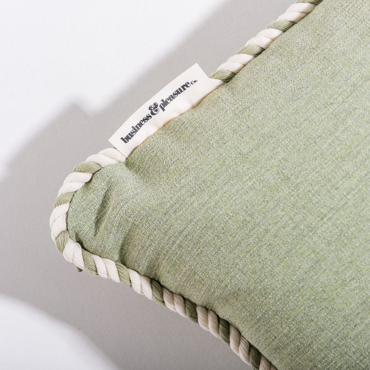 The Rectangle Throw Pillow - Jade Green
