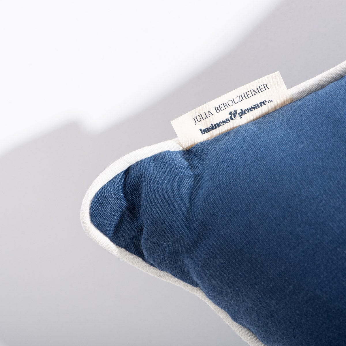 The Rectangle Throw Pillow x Julia Berolzheimer in Rivie Slate B&P Co. x Julia Berolzheimer