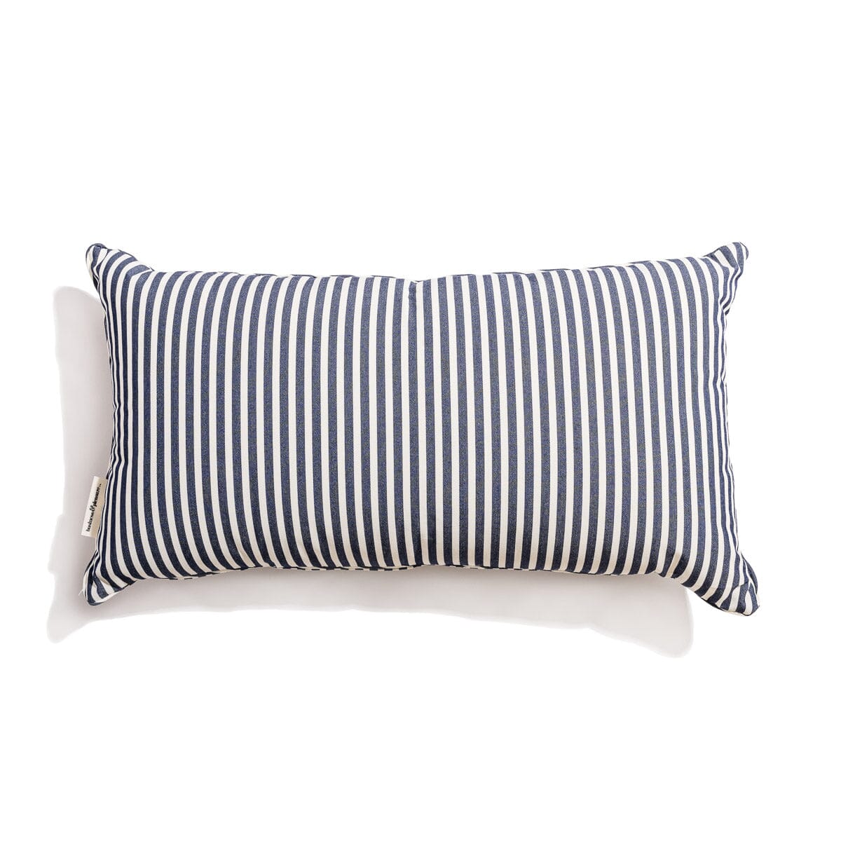 The Rectangle Throw Pillow - Lauren's Navy Stripe Rectangle Throw Pillow Business & Pleasure Co