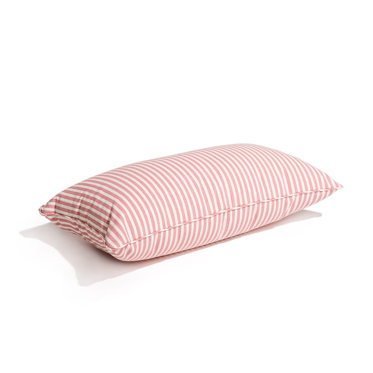 The Rectangle Throw Pillow - Lauren's Pink Stripe Rectangle Throw Pillow Business & Pleasure Co