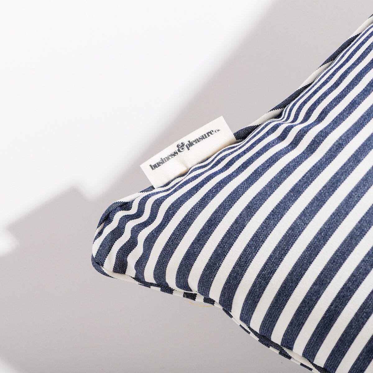 The Euro Throw Pillow - Lauren's Navy Stripe Euro Throw Pillow Business & Pleasure Co