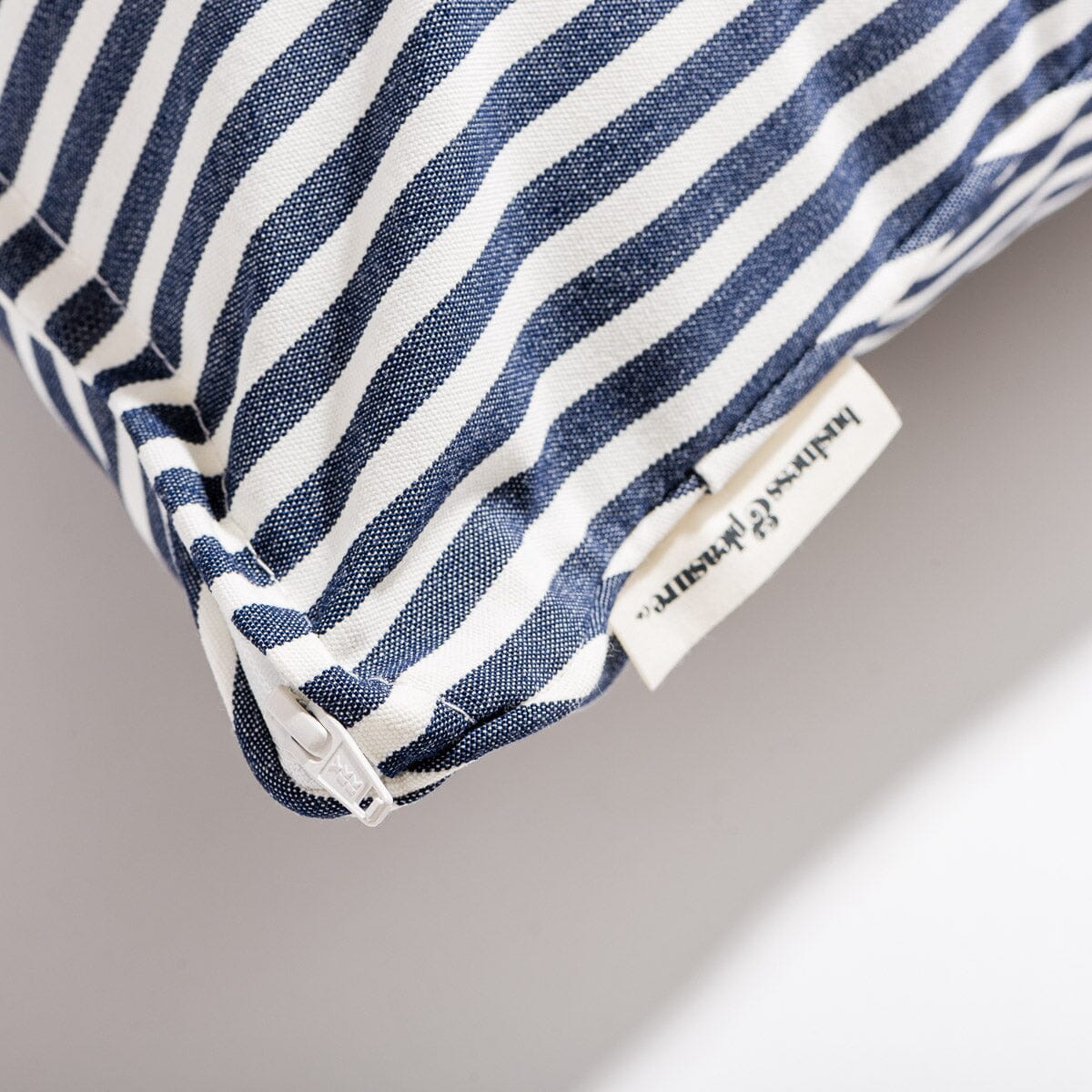 The Euro Throw Pillow - Lauren's Navy Stripe Euro Throw Pillow Business & Pleasure Co